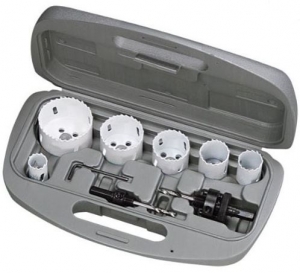 DMS04-9308 9 No. of Pieces x 6 No. of Hole Saws x 3/4"–2-1/4" Range x 2 No. of Arbors x 1 No. of Pilots Bi-Metal Hole Saw Kit