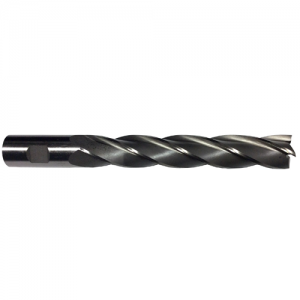 DWCF942 7/8" Size x 7/8" Shank Dia. x 5" Flute Length x 7-1/4" OAL 4 Flute Single End Extra Long End Mill