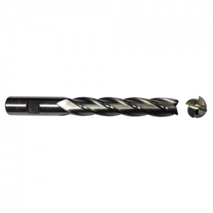 DWCF310-XLCC 5/16" Size x 3/8" Shank Dia. x 2" Flute Length x 3-3/4" OAL 4 Flute Single End Extra Long Center Cutting End Mill