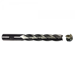 DWCF312-XLCC 3/8" Size x 3/8" Shank Dia. x 2-1/2" Flute Length x 4-1/4" OAL 4 Flute Single End Extra Long Center Cutting End Mill