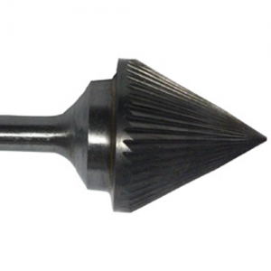 DULSJ1 1/4" Cutting Diameter x 3/16" Length Of Cut 60 Degree Double Cut Solid Carbide Burr