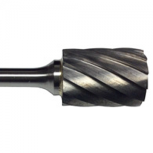 DULSA3NF 3/8" Cutting Diameter x 3/4" Length Of Cut Cylindrical Solid Carbide Burr For Aluminum & Non-Ferrous
