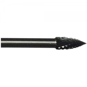 DULSG41 1/8" Cutting Diameter x 1/4" Length Of Cut Tree (Pointed End) Miniature Solid Carbide Burr
