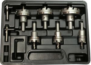 DMS04-8208 8 Piece Set Includes: Sizes 7/8”, 1-1/8”, 1-3/8”, 1-3/4”, 2”, 2-1/2”, Pilot Drill, Hex Key