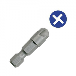 INS170-0 #0 Size x 1-1/4" OAL x 1/4" Hex Shank Torq Set Power Bit