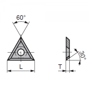 80239466 Tigra 13271 22 L [mm] x 2 T [mm] x 30 α [&deg;] x MG18 GRADE