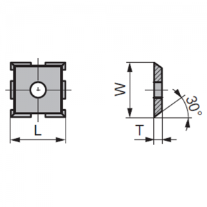 80239392 Tigra 14029 15 L [mm] x 2 T [mm] x 30 α [&deg;] x MG18 GRADE