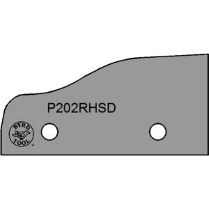 P202RHSD Byrd Tool 50mm Wide Right Hand Panel Raise Carbide Inserts