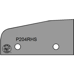 P204RHS Byrd Tool 50mm Wide Right Hand Panel Raise Carbide Inserts