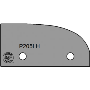 P205LH Byrd Tool 50mm Wide Left Hand Panel Raise Carbide Inserts