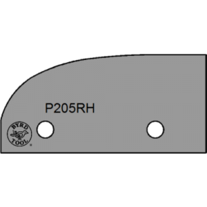 P205RH Byrd Tool 50mm Wide Right Hand Panel Raise Carbide Inserts