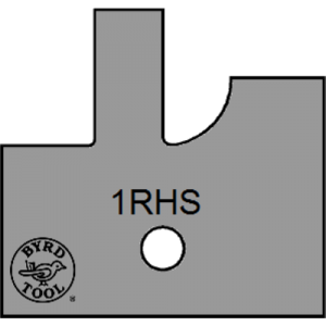 1RHS Byrd Tool 30mm Wide Right Hand Stile Carbide Inserts