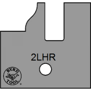 2LHR Byrd Tool 30mm Wide Left Hand Rail Carbide Inserts