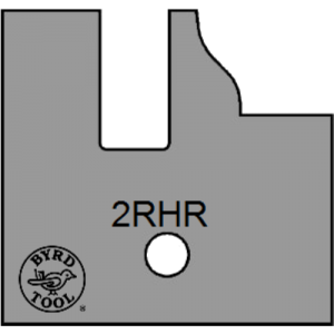 2RHR Byrd Tool 30mm Wide Right Hand Rail Carbide Inserts