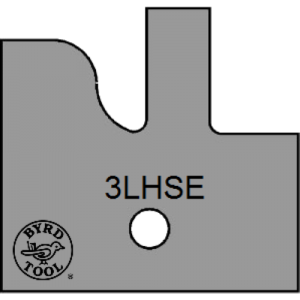 3LHSE Byrd Tool 30mm Wide Left Hand Stile Carbide Inserts Eased Edge
