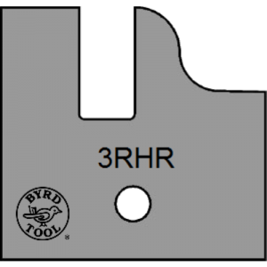 3RHR Byrd Tool 30mm Wide Right Hand Rail Carbide Inserts