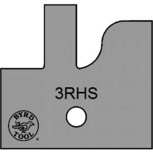 3RHS Byrd Tool 30mm Wide Right Hand Stile Carbide Inserts