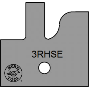 3RHSE Byrd Tool 30mm Wide Right Hand Stile Carbide Inserts Eased Edge