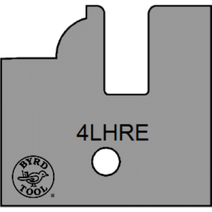 4LHRE Byrd Tool 30mm Wide Left Hand Rail Carbide Inserts Eased Edge