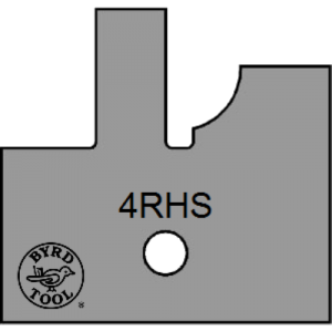 4RHS Byrd Tool 30mm Wide Right Hand Stile Carbide Inserts