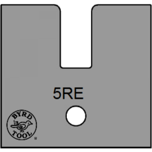5RE Byrd Tool 30mm Wide Shaker Rail Centered Carbide Inserts Eased Edge
