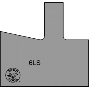 6LS Byrd Tool 30mm Wide Left Hand Shaker Stile With a 12 Degree Angle