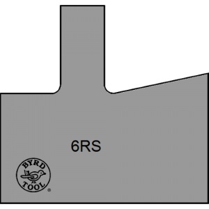 6RS Byrd Tool 30mm Wide Right Hand Shaker Stile With a 12 Degree Angle