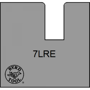 7LRE Byrd Tool 30mm Wide Left Hand Shaker Rail Carbide Inserts Eased Edge