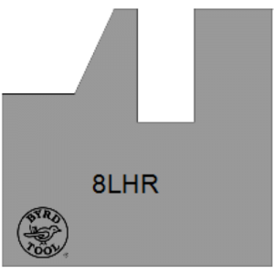 8LHR Byrd Tool 30mm Wide Left Hand Rail Carbide Inserts