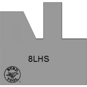 8LHS Byrd Tool 30mm Wide Left Hand Stile Carbide Inserts