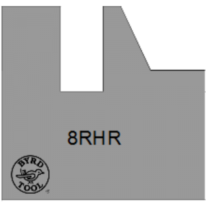 8RHR Byrd Tool 30mm Wide Right Hand Rail Carbide Inserts