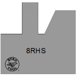 8RHS Byrd Tool 30mm Wide Right Hand Stile Carbide Inserts