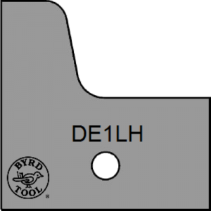 DE1LH Byrd Tool 30mm Wide Left Hand Door Edge Carbide Insert.