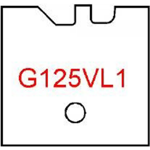 G125VL1 Byrd Tool 30mm Wide Left Hand Flooring Groove Carbide Inserts. For 1/2'' Wood with 1/16'' Reveal.