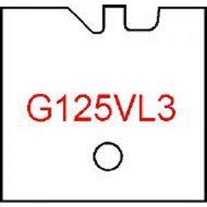 G125VL3 Byrd Tool 30mm Wide Left Hand Flooring Groove Carbide Inserts. For 1/2'' Wood with 1/4'' Reveal.