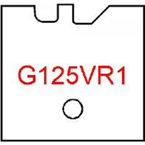 G125VR1 Byrd Tool 30mm Wide Right Hand Flooring Groove Carbide Inserts. For 1/2'' Wood 1/16'' Reveal.