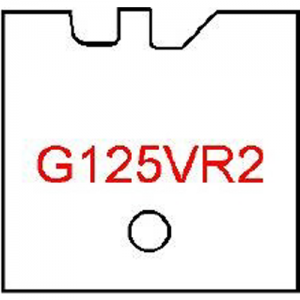 G125VR2 Byrd Tool 30mm Wide Right Hand Flooring Groove Carbide Inserts. For 1/2'' Wood with 1/8' Reveal.