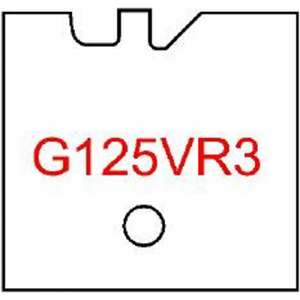 G125VR3 Byrd Tool 30mm Wide Right Hand Flooring Groove Carbide Inserts. For 1/2'' Wood with 1/4'' Reveal.