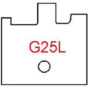 G25L Byrd Tool 30mm Wide Left Hand Flooring Groove Carbide Inserts. For 3/4'' & 5/8'' Wood.