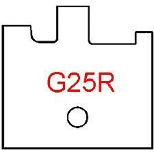 G25R Byrd Tool 30mm Wide Right Hand Flooring Groove Carbide Inserts. For 3/4'' & 5/8'' Wood.