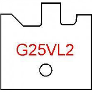 G25VL2 Byrd Tool 30mm Wide Left Hand Flooring Groove Carbide Inserts. For 3/4'' & 5/8'' Wood with 1/8'' Reveal.