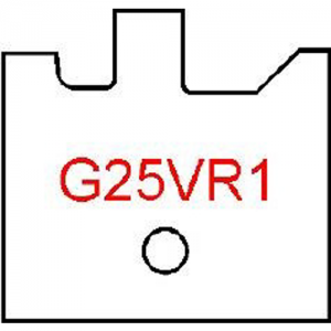 G25VR1 Byrd Tool 30mm Wide Right Hand Flooring Groove Carbide Inserts. For 3/4'' & 5/8'' Wood with 1/16'' Reveal.