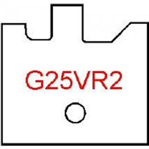 G25VR2 Byrd Tool 30mm Wide Right Hand Flooring Groove Carbide Inserts. For 3/4'' & 5/8'' Wood with 1/8'' Reveal.