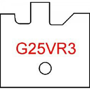 G25VR3 Byrd Tool 30mm Wide Right Hand Flooring Groove Carbide Inserts. For 3/4'' & 5/8'' Wood with 1/4'' Reveal.