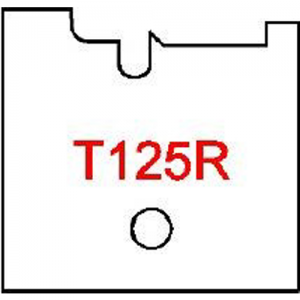 T125R Byrd Tool 30mm Wide Right Hand Flooring Tongue Carbide Inserts. For 1/2'' Wood.