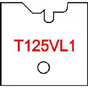 T125VL1 Byrd Tool 30mm Wide Left Hand Flooring Tongue Carbide Inserts. For 1/2'' Wood with 1/16'' Reveal.