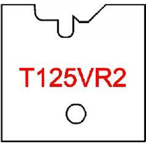 T125VR2 Byrd Tool 30mm Wide Right Hand Flooring Tongue Carbide Inserts. For 3/4'' & 5/8'' Wood with 1/8'' Reveal.