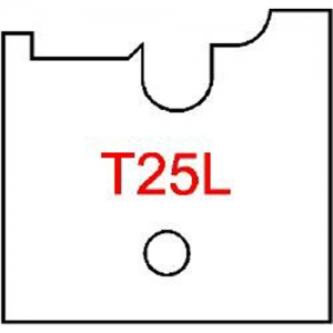 T25L Byrd Tool 30mm Wide Left Hand Flooring Tongue Carbide Inserts. For 3/4'' & 5/8'' Wood.
