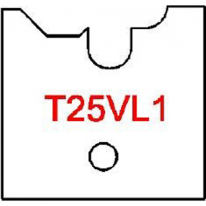 T25VL1 Byrd Tool 30mm Wide Left Hand Flooring Tongue Carbide Inserts. For 3/4'' & 5/8'' Wood with 1/16'' Reveal.