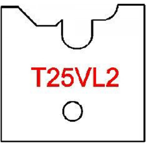 T25VL2 Byrd Tool 30mm Wide Left Hand Flooring Tongue Carbide Inserts. For 3/4'' & 5/8'' Wood with 1/8'' Reveal.